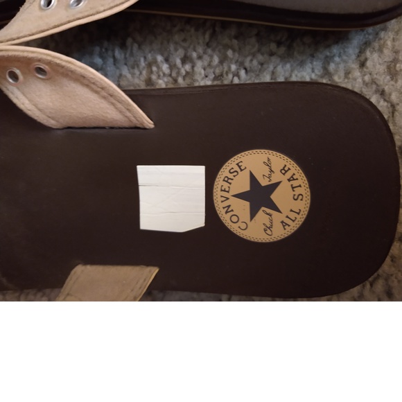 CONVERSE ALL STAR BROWN FLIP FLOPS - SIZE MED - Picture 2 of 4